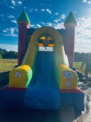 MULTI-COLORED BOUNCE CASTLE COMBO