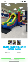 IMG 0636 1745836005 MULTI-COLORED BOUNCE CASTLE COMBO